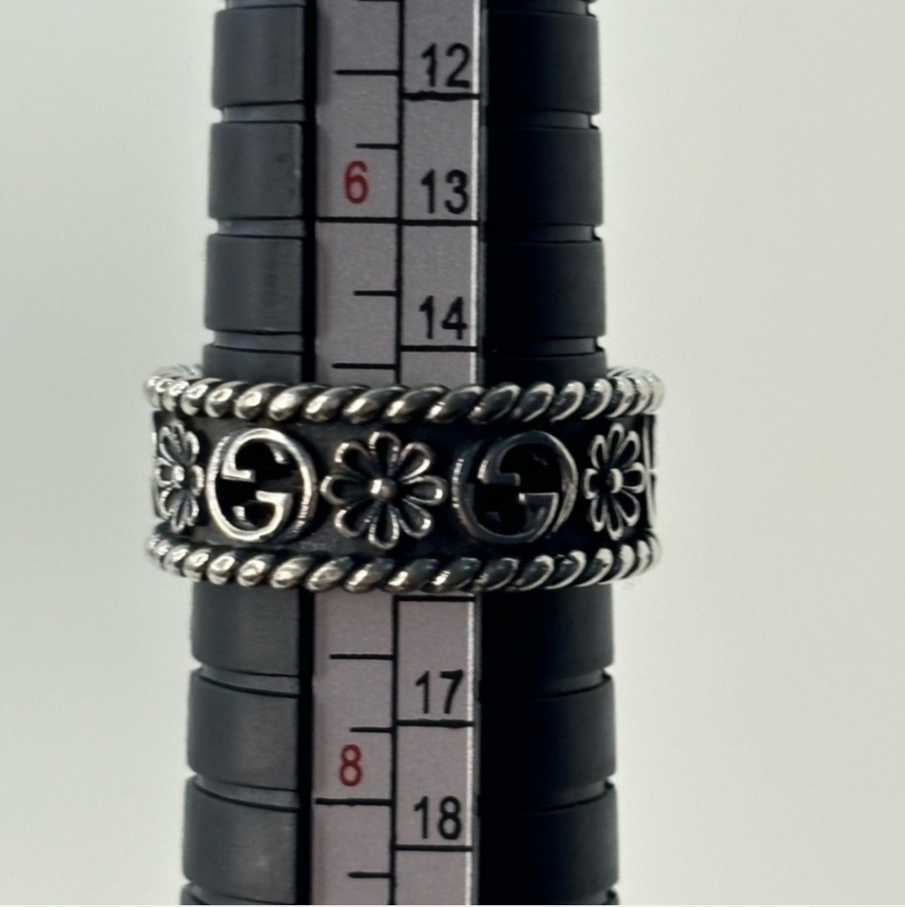 Gucci GG Flower Silver Ring - Picture 4 of 4